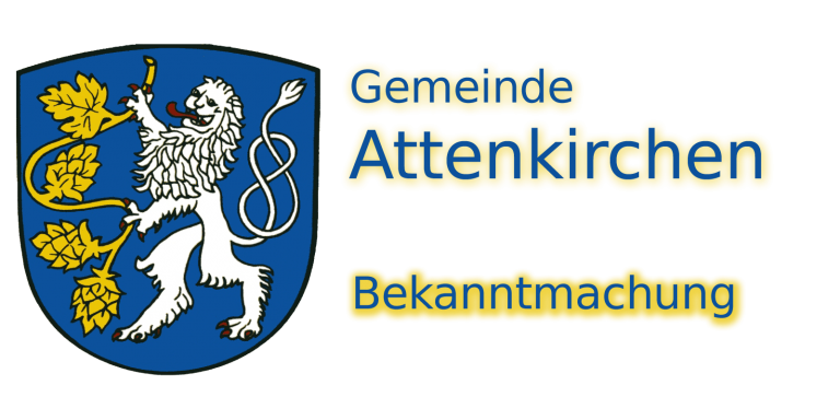 Bekanntmachung der Gemeinde Attenkirchen
