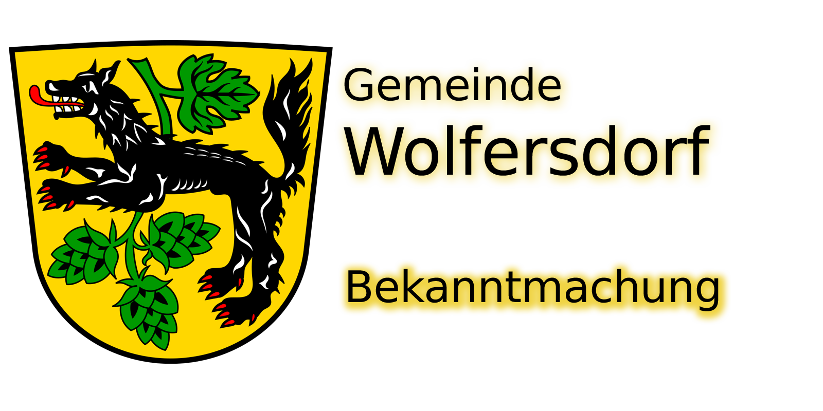 Teaser-Logo Wolfersdorf - Bekanntmachung