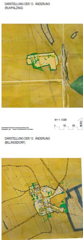 13. Flächennutzungsplanänderung Gemeinde Wolfersdorf